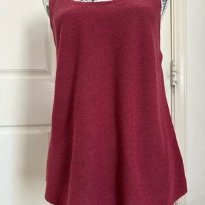 Eileen Fisher Deep Red Tank Top